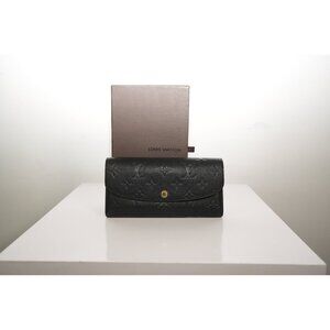 Louis Vuitton Empreinte Leather Wallet Black